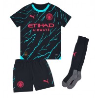 Manchester City Erling Haaland #9 Replica Third Minikit 2023-24 Short Sleeve (+ pants)